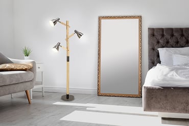 Conoce qué tipo de espejos y lámparas puedes combinar en tu sala o dormitorio para decoración
